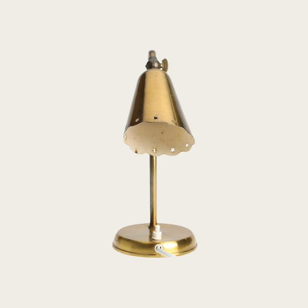 1940s Danish Brass Table Lamp