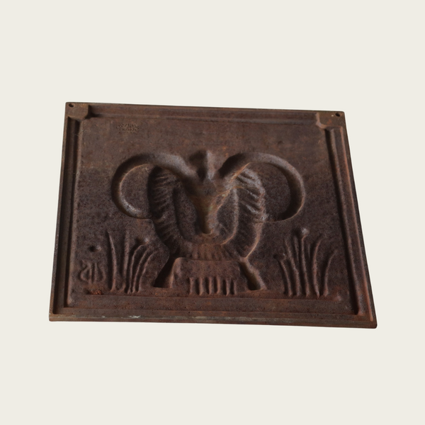 1960s Cast Iron Relief Plaque of Aries by Ulla Fogelklou-Skogh for Ystad Metall