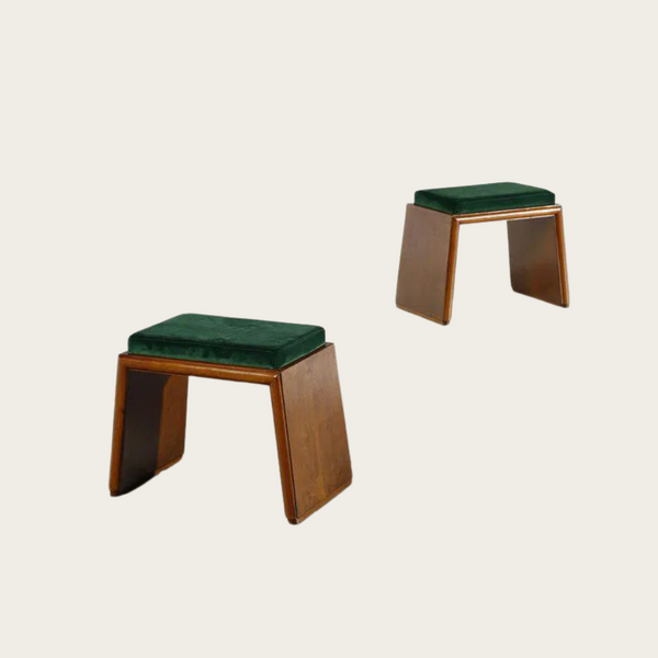 1950s Italian Teak Stool Attributed to Osvaldo Borsani *On Hold*