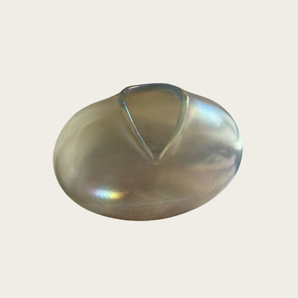 Iridescent Cast Glass "Millennium III" Vase by Alejandro Ruiz for Venini Murano