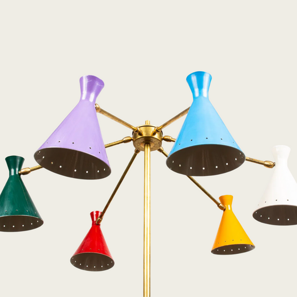 1950s Italian Floorlamp Attributed to Stilnovo