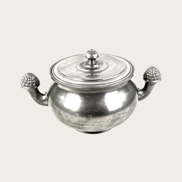 Art Deco Pewter Terrine with Lid by GAB