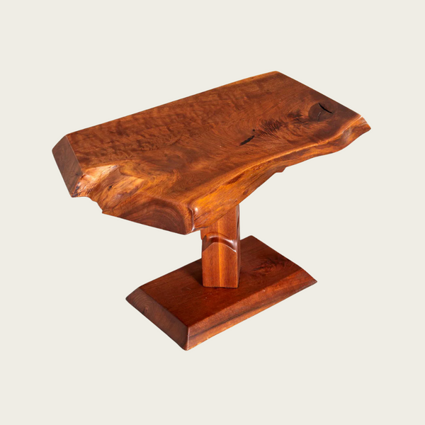 Live Edge Solid Walnut Side Table by Alan Rockwell