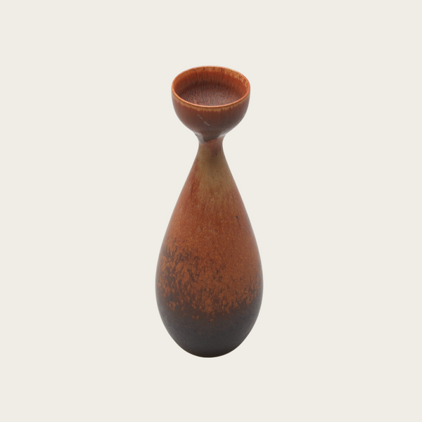 Carl-Harry Stålhane Glazed Oxblood Stoneware Vase for Rörstrand