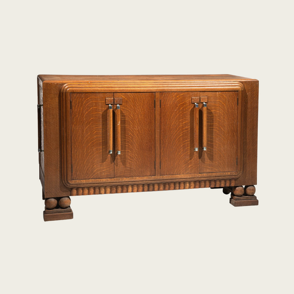 1930s French Art Deco Oak Sideboard