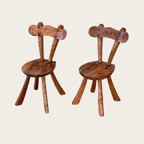 1960s French Brutalist Chair Attributed to Alexandre Noll