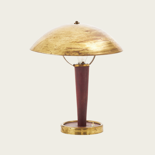 1940's Art Deco French Table Lamp in the Style of Jacques Adnet