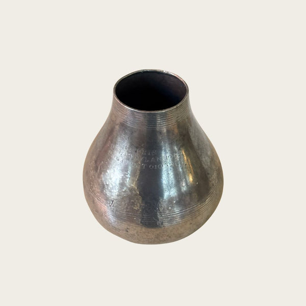 1940s Art Deco Polished Pewter Vase by Nils Fougstedt for Svenskt Tenn