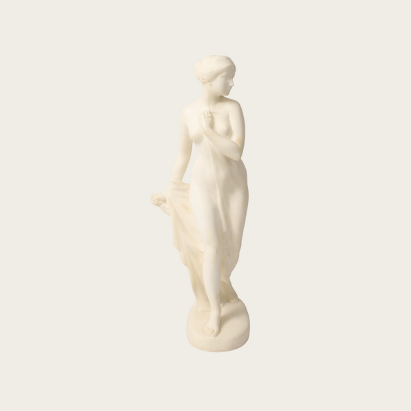 Alabaster Sculpture of a Woman by Rudolph Kaesbach (1873 - 1955)
