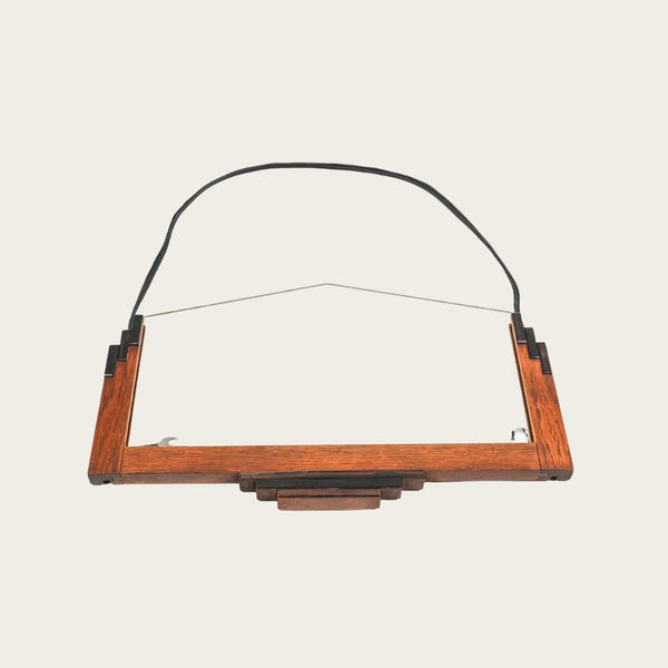 1930s French Art Deco Oak Mirror