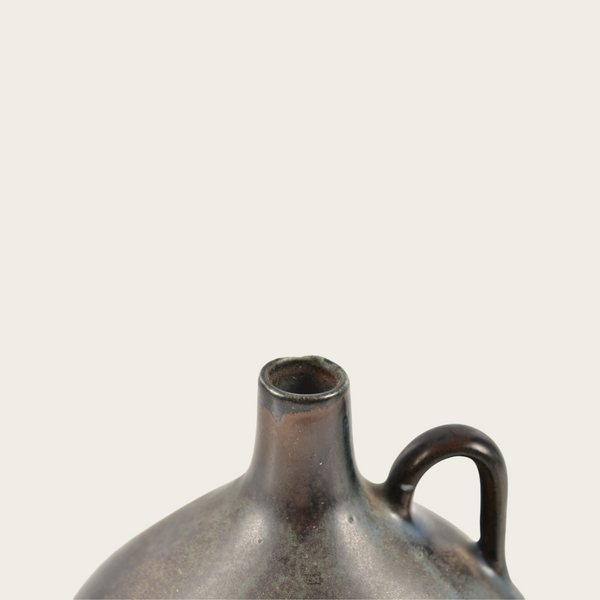 Stoneware Bud Vase with Handle by Gunnar Nylund, Rörstrand