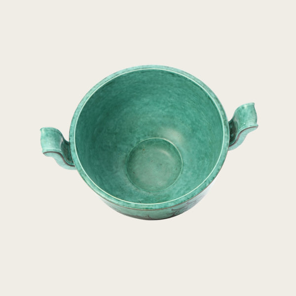 Wilhelm Kåge Footed Stoneware Bowl with Hangers