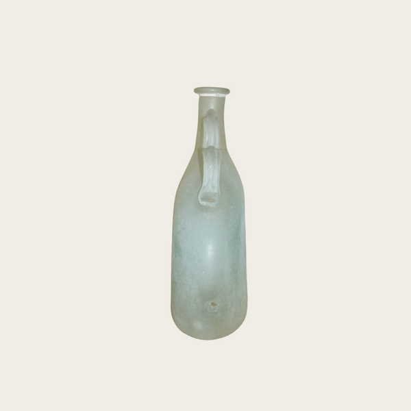Seguso Vetri d'Arte Scavo Murano Bottleneck Glass Vase with Hanger Details