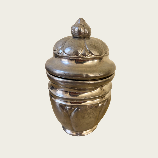 1960s Swedish Pewter Jar with Lid by Dansk Kunst
