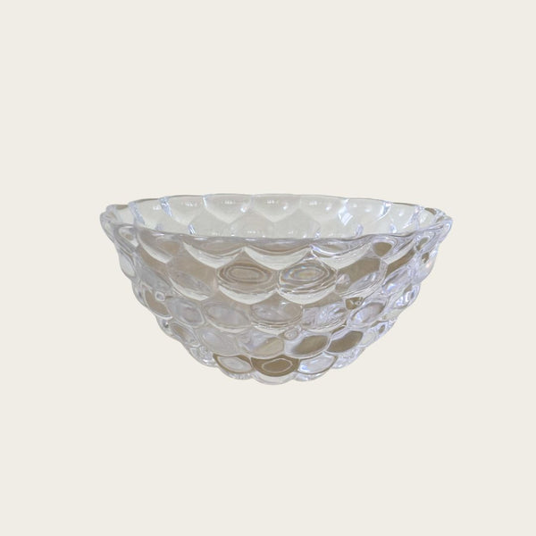 1970s Glass Bowl by Orrefors with Bubble Surface