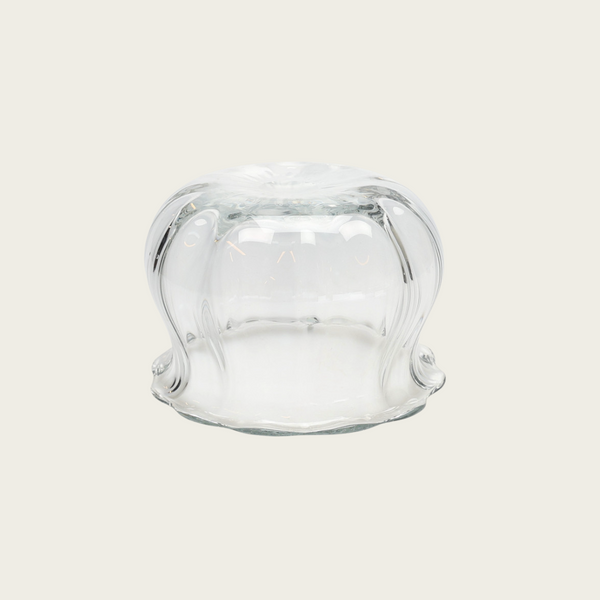 1970s Glass Bowl by Orrefors with Pinched Neck