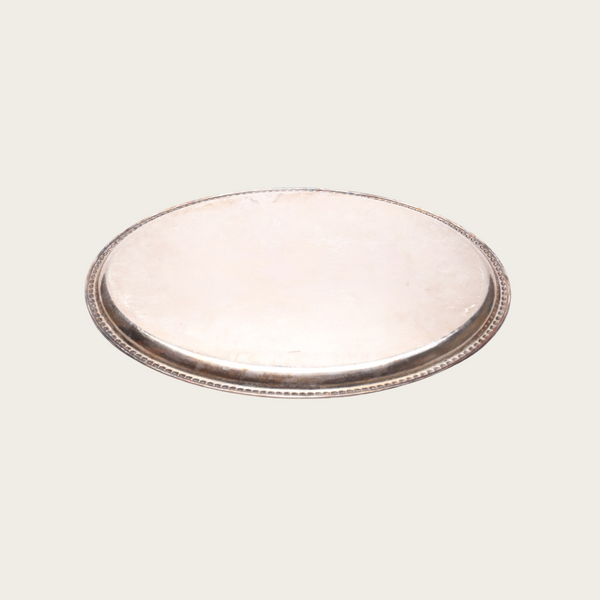 1960s Hammered Silver Tray by C.G Hallberg