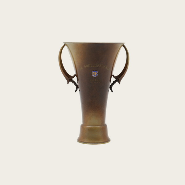 1955 Bronze Swedish Grace Vase by Ystad Brons
