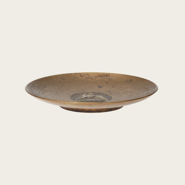Solid Cast Bronze Footed Dish by Evan Jensen for Københaven