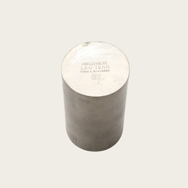 Lidded Pewter Box by Georg Walgren for Lau Tenn