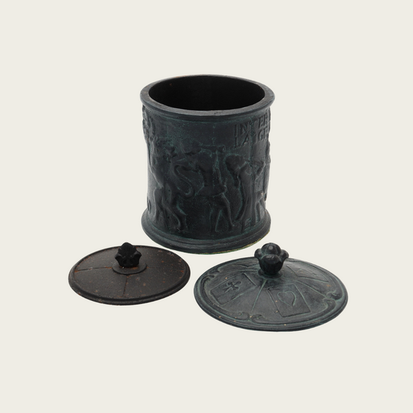 1800s Swedish Cast Iron Tobacco Jar