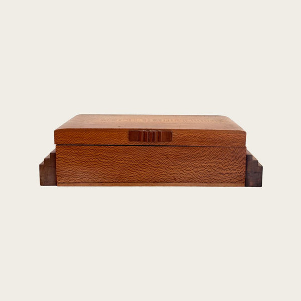 1930s French Solid Birdseye Maple Art Deco Box