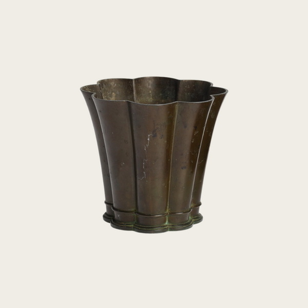 1940s Danish Just Andersen Patinated Bronze Vase