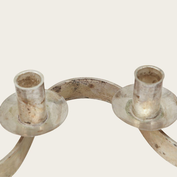 1940s Josef Frank Swedish Silver Candelabra by Svenskt Tenn