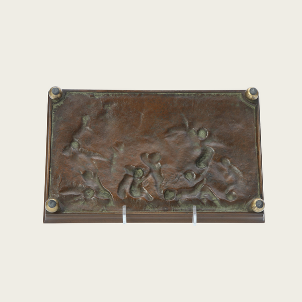 1920s French Bronze Footed Tray