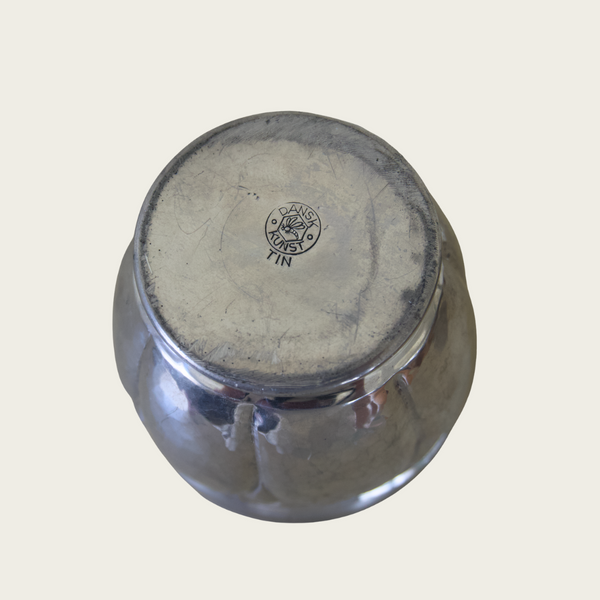 1960s Swedish Pewter Jar with Lid by Dansk Kunst