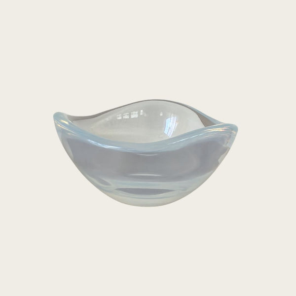 1950s Opal Glass Bowl by Sven Palmqvist for Orrefors