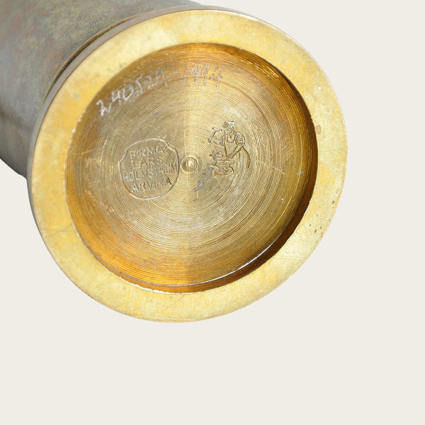 Hammered Brass Vase by Lars Holmström for Arvika