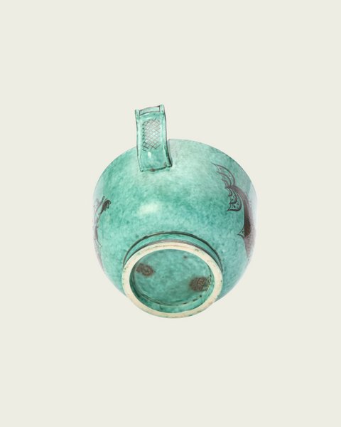 Wilhelm Kåge Footed Stoneware Bowl with Hangers