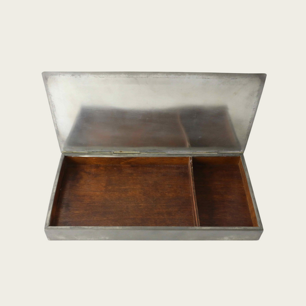 1930s Swedish Grace Pewter Box by Ystad Tenn