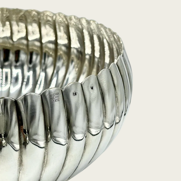 1920s Josef Hoffmann for Wiener Werkstatte Silver Footed Bowl