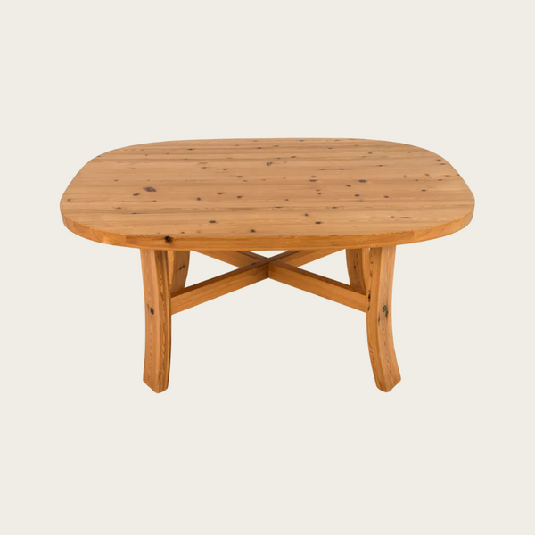 1970s Swedish Pine Ovular Coffee Table