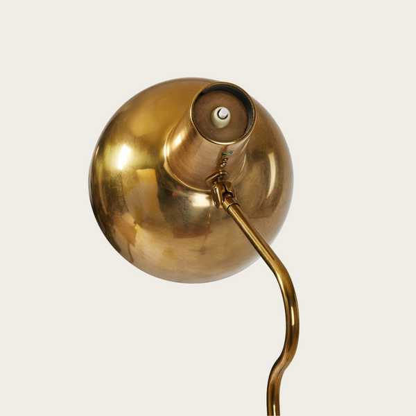 1950s Swedish ASEA Brass Floor Lamp