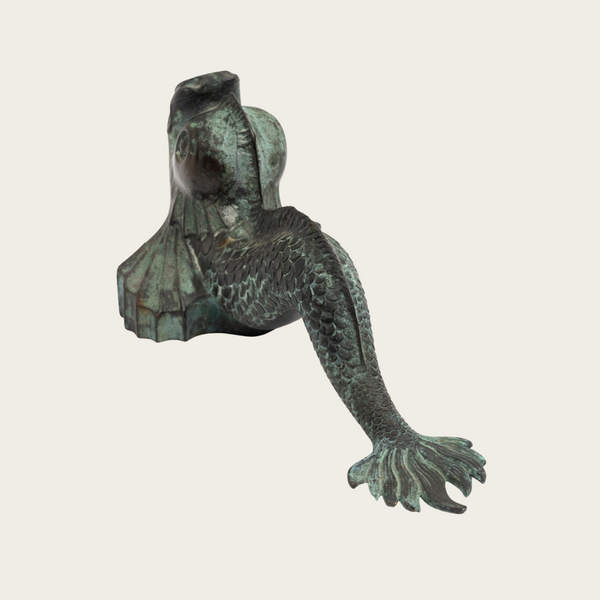 1950s Patinated Bronze Sculpture of a Fish in the Style of Carl Milles