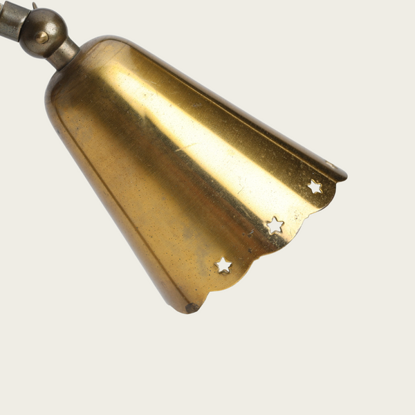 1940s Danish Brass Table Lamp