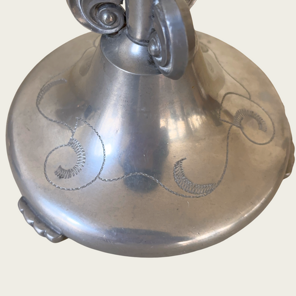 1930s Swedish Pewter Table Lamp by Celestin Andersson