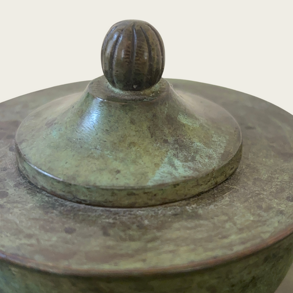 1930s GAB Sweden Patinated Bronze Catchall Dish