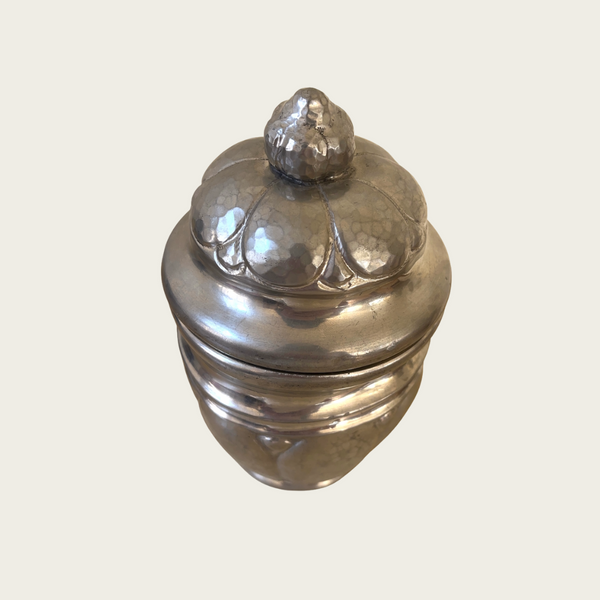 1960s Swedish Pewter Jar with Lid by Dansk Kunst