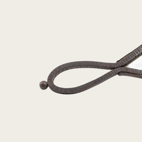 French Art Deco Wrought Iron Hand Mirror