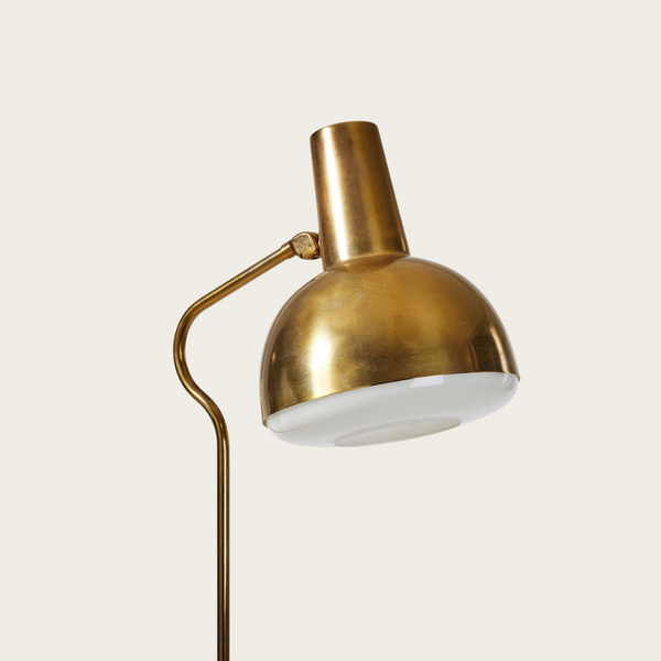 1950s Swedish ASEA Brass Floor Lamp
