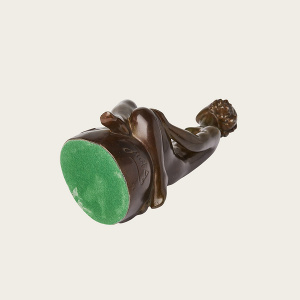 Art Deco Patinated Bronze Sculpture of Seated Woman By Just Andersen (1884 - 1943)