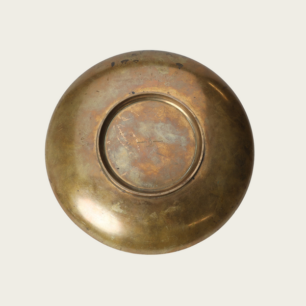 Solid Cast Bronze Footed Dish by Evan Jensen for Københaven