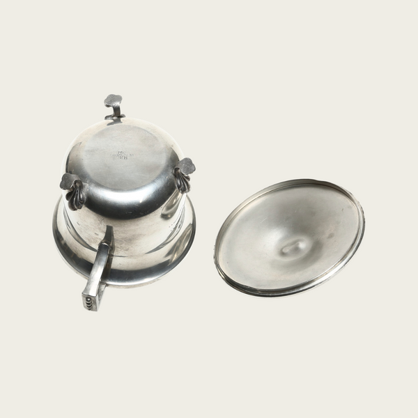 1940s Swedish Polished Pewter Jar with Lid by Svenskt Tenn