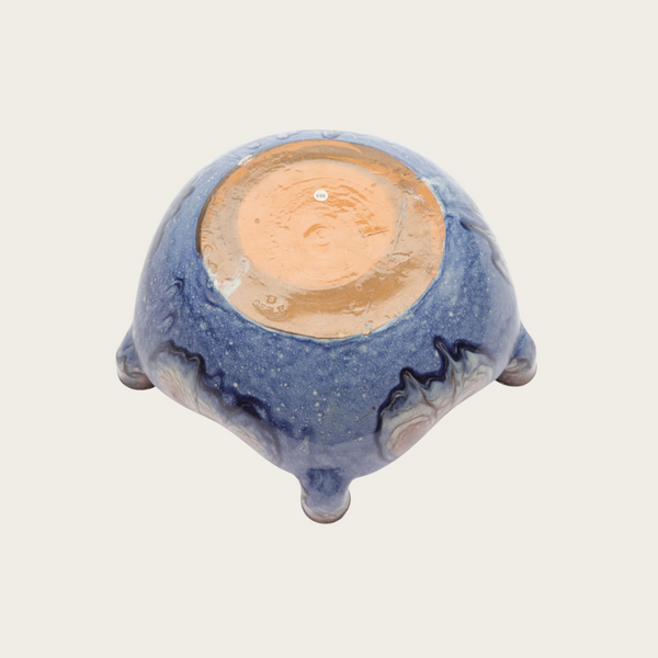 Ceramic Bowl with Integrated Candlesticks by Bo Fajans for Gefle