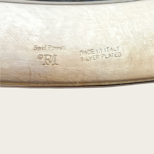 1980s Richard Meier for Swid Powell Silver Plate, Cream & Sugar Set