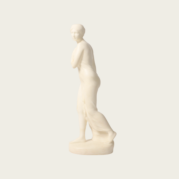 Alabaster Sculpture of a Woman by Rudolph Kaesbach (1873 - 1955)